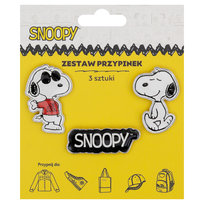 Zestaw przypinek, Snoopy, 3 sztuki Empik