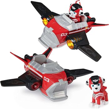 Zestaw Psi Patrol Jet Rescue odrzutowiec + figurka Marshall światło/dźwięk - Spin Master