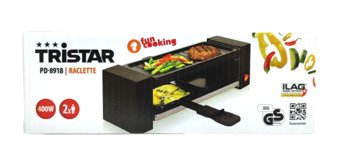 Zestaw raclette i gourmet Tristar dla 2 osób. 400W - Tristar