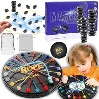 Zestaw rodzinnych gier planszowych Rope & Magnetic logiczne wyzwania