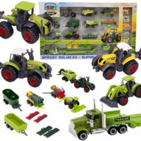 ZESTAW ROLNICZY FARMA Pojazdy Maszyny Zwierzęta