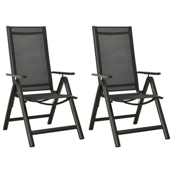 Zestaw składanych krzeseł ogrodowych, 56x65-110x76 - Zakito