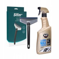 Zestaw Skrobaczka do Śniegu Sillar + Odmrażacz w Sprayu do Szyb K2 700ml