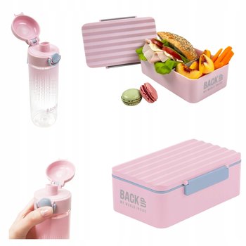 ZESTAW ŚNIADANIÓWKA I BIDON DO SZKOŁY DLA DZIECI LUNCHBOX BUTELKA NA WODĘ - Inny producent
