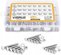 ZESTAW ŚRUB NAKRĘTEK PRO M2 M3 M4 ŚRUB WKRĘTY ŚRUBKI NAKRĘTKI 1080SZT