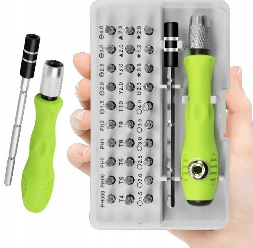 ZESTAW SRUBOKRETOW WKRETAKOW PRECYZYJNYCH TORX BITY MAGNETYCZNE 32 EL SATIS