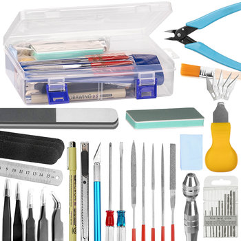 Zestaw Startowy Narzędzi I Przyborów Modelarskich Dla Początkujących 41X - JUST-DEAL