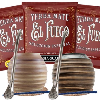 Zestaw startowy Yerba Mate PREMIUM dla dwojga 3x50 - El Fuego