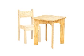 Zestaw stolik i krzesełko dla dziecka dzieci drewniane prezent - Woodygift