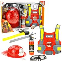Zestaw Strażacki Strój Mały Strażak Kask Kamizelka Akcesoria