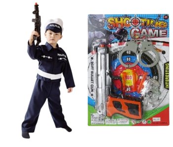 Zestaw Strój Policjanta 122/128 z zestawem policyjnym MK128 - Inna marka