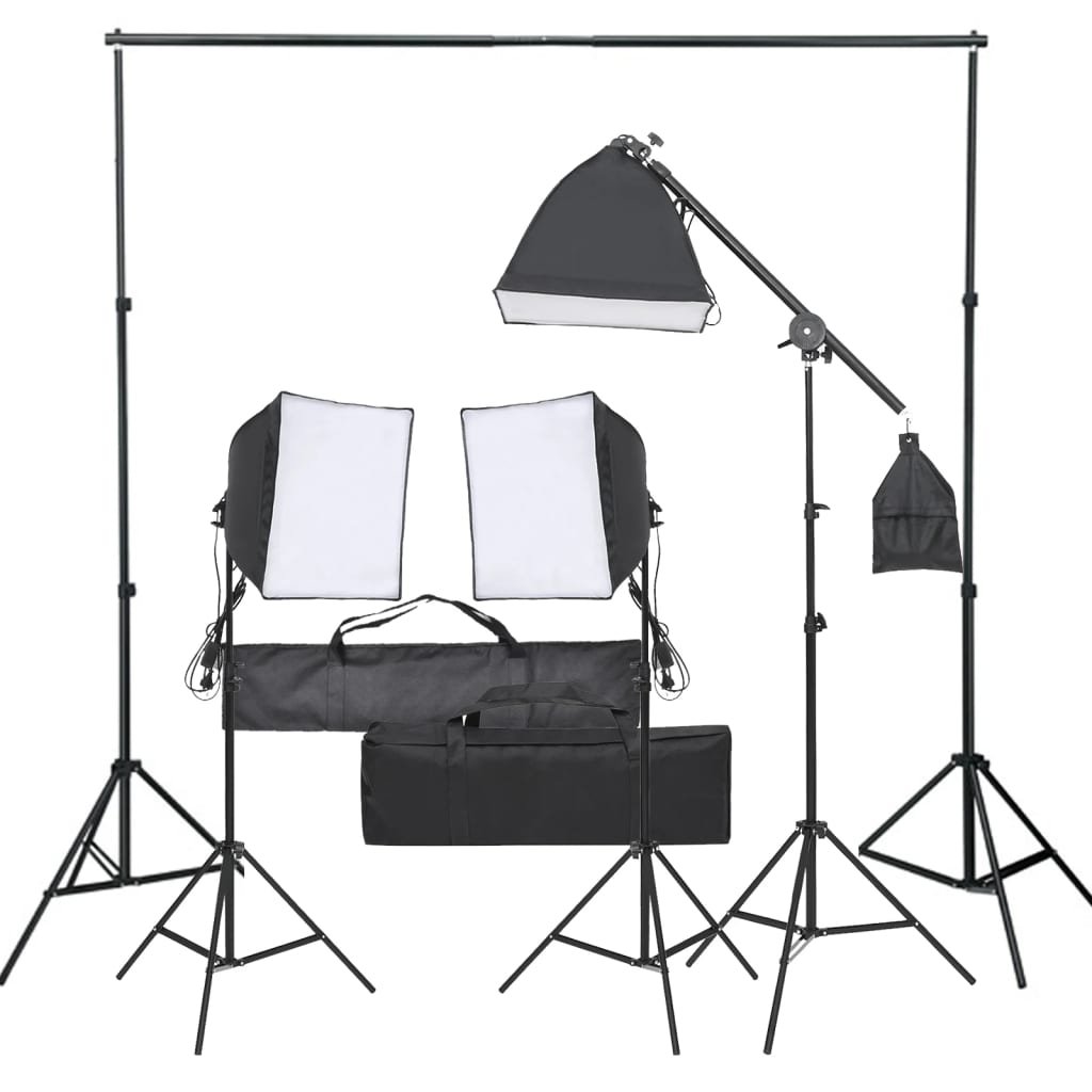Фото - Студійне світло Zestaw studyjny fotograficzny - 3 lampy, 3 softbox