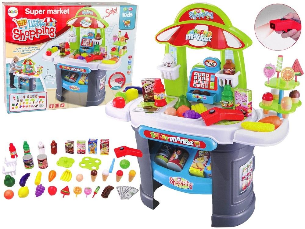 Фото - Дитячий набір для гри LEAN Toys Zestaw supermarket z akcesoriami 