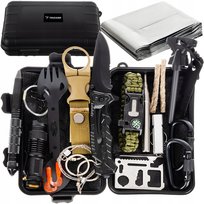 ZESTAW SURVIVALOWY WOJSKOWY NIEBĘDNIK DO PRZEŻYCIA SURWIWAL 32W1 MULTITOOL XXL Inna marka