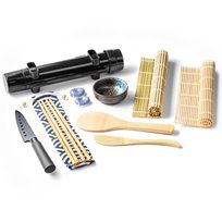 ZESTAW SUSHI MASTER DELUXE akcesoria do robienia sushi w domu bambus