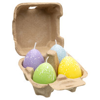 Zestaw Świec, Easter, W kształcie jajek, 4 Sztuki