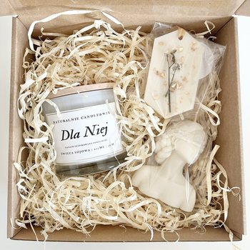 Zestaw świec sojowych na prezent - Box Dla Niej - Naturalnie Candle And Wax