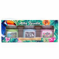 Zestaw świeczek zapachowych sojowych 3 sztuki 85 g Candle Brothers - Aloha Paradise