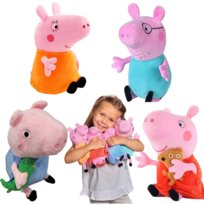 Zestaw świnka peppa rodzina przytulanka maskotka miś pluszak 25 cm 4 szt