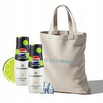 Zestaw Syrop do wody SodaStream PEPSI LIME Zero 2x440 ml + Torba SodaStream