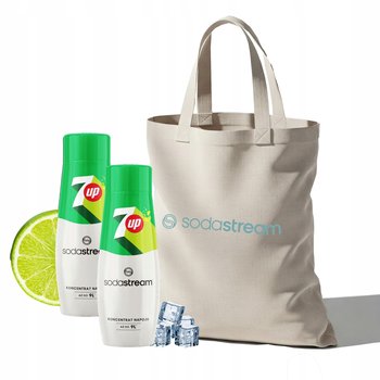 Zestaw Syrop koncentrat do wody SodaStream 7up 2x440 ml + Torba - SodaStream