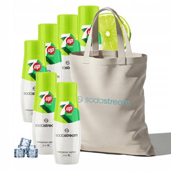 Zestaw Syrop koncentrat do wody SodaStream 7up Free 6x440ml + Torba - SodaStream