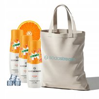 Zestaw Syrop koncentrat do wody SodaStream MIRINDA 3x440ml + Torba