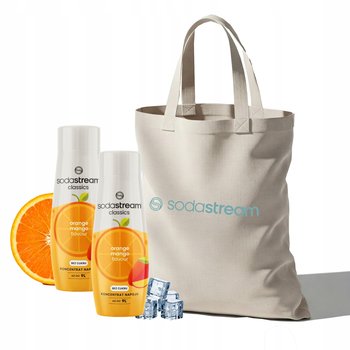 Zestaw Syrop koncentrat SodaStream ORANGE MANGO 2x440 ml + Torba - SodaStream