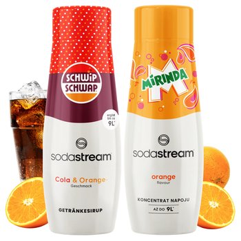 Zestaw syropów saturator Sodastream Shwip Shwap Cola Pomarańcza + Mirinda - SodaStream