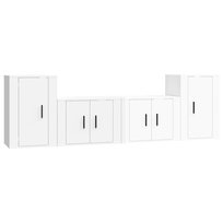 Zestaw Szafek TV Nordic White 4szt. 57x34,5x40 / 4