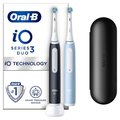 Zestaw szczoteczek magnetycznych ORAL-B iO3 Matt Black/Ice Blue Duo Edition - Oral-B