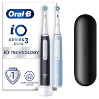 Zestaw szczoteczek magnetycznych ORAL-B iO3 Matt Black/Ice Blue Duo Edition