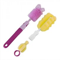 Zestaw szczotek do butelek z wymienną rączką