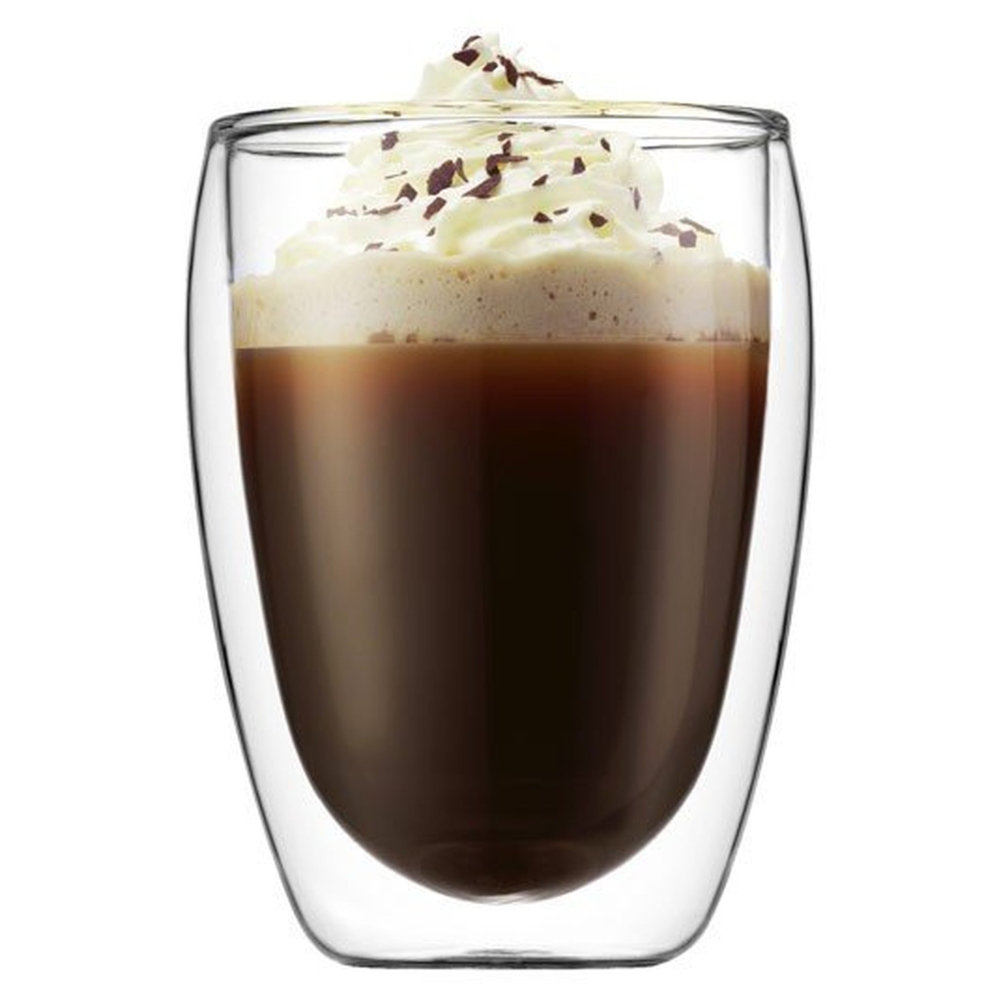 Zestaw szklanek do latte BODUM Pavina, 350 ml, 6 szt.