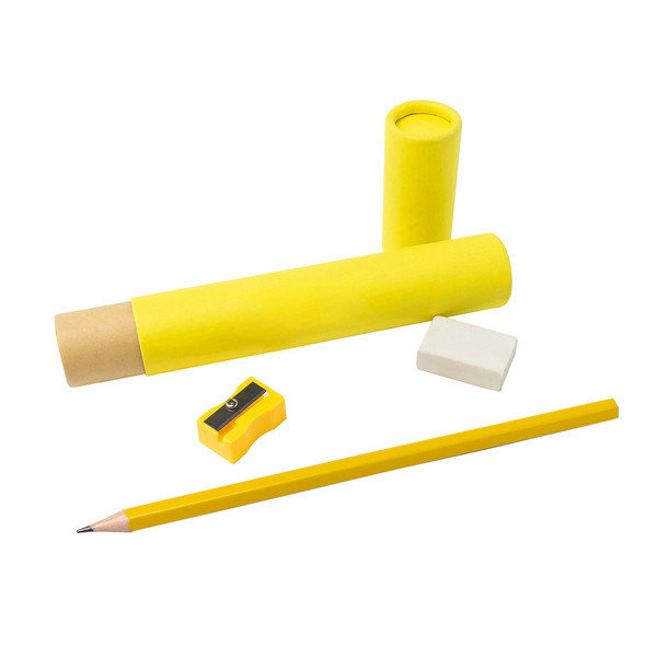 Zdjęcia - Ołówek Zestaw szkolno-biurowy Tubey, żółty