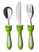 Zestaw sztućców dla dzieci 3-częściowy - żaba