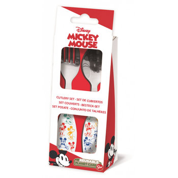Zestaw Sztućców Metalowych Mickey Mouse Dla Dzieci - Stor