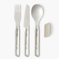 Zestaw sztućców turystycznych ze stali nierdzewnej dla jednej osoby Sea To Summit Detour Stainless Steel Cutlery Set Sea To Summit