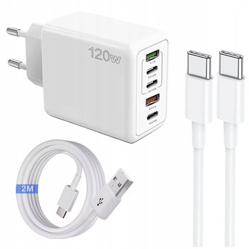 Zestaw | Szybka Ładowarka Sieciowa Usb Type-C + 2 Kabel Type C | Pd120w - Inny producent