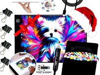 ZESTAW TABLET GRAFICZNY 5W1 + MARKERY 80szt + ETUI + KLIPSY - PREZENT!