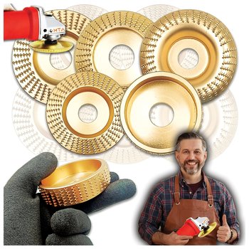 Zestaw Tarcza Do Rzeźbienia W Drewnie Strugania Tarnik 3 X 100mm +85mm+75mm - Inny producent