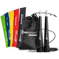 Zestaw taśm oporowych 600x50mm+skakanka z pokrowcem