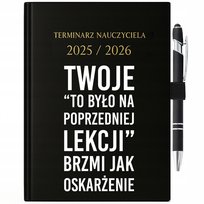 Zestaw Terminarz Nauczyciela + Długopis Prezent Dla Nauczyciela Oskarżenie