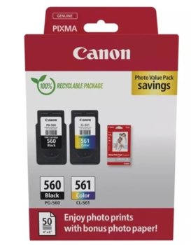 Zestaw Tusz Pg-560/Cl-561 Multipack + Papier (3713C008) - Canon