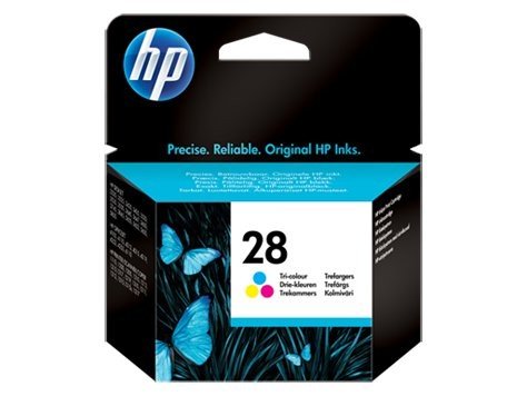 Zestaw tuszy HP 28 C8728AE, błękitny, pupurowy, żółty, 8 ml