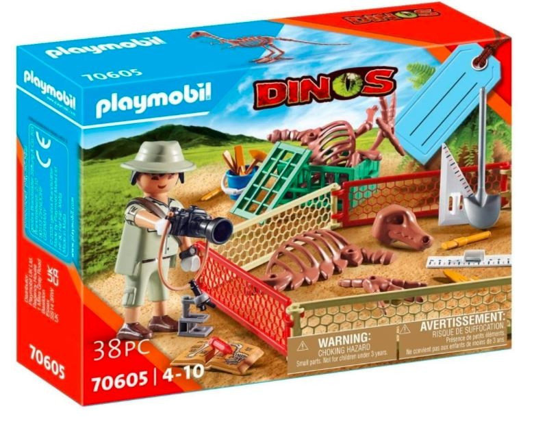 Zdjęcia - Klocki Playmobil Zestaw upominkowy z figurką Dinos 70605 Paleontolog 