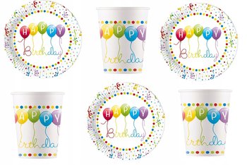 Zestaw Urodzinowy Happy Birthday Streamers 16 Szt - Inna marka