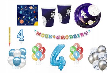 Zestaw Urodzinowy Kosmos 4 Urodziny Balony - Inna marka