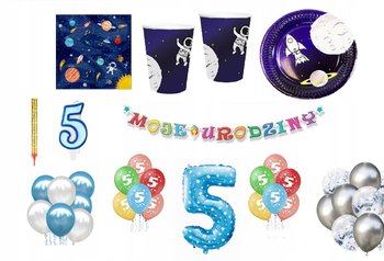 Zestaw Urodzinowy Kosmos 5 Urodziny Balony - Inna marka
