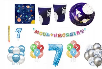 Zestaw Urodzinowy Kosmos 7 Urodziny Balony - Inna marka